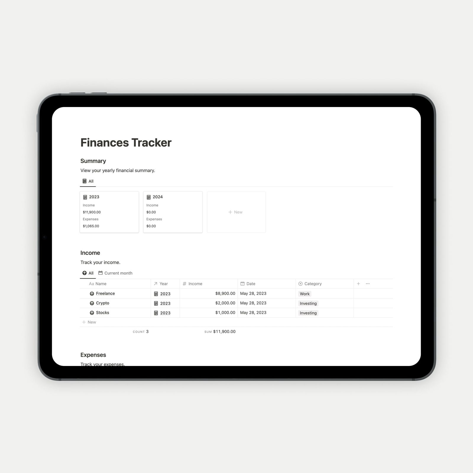 Free notion templates